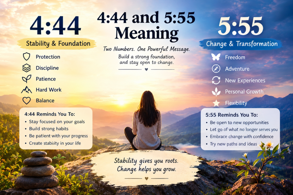4:44 and 5:55 meaning