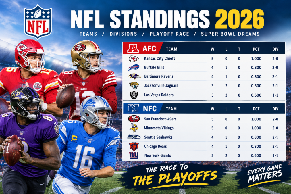NFL Standings 2026